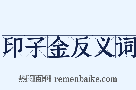 印子金反义词是什么意思的图片